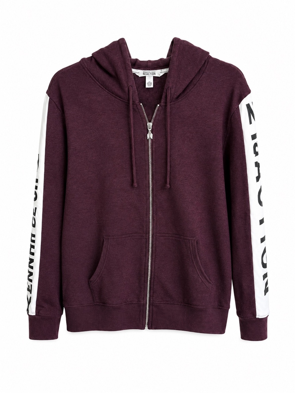 Victoria's Secret Plum Full-Zip Hoodie with White Sleeve Panels